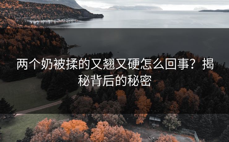两个奶被揉的又翘又硬怎么回事?揭秘背后的秘密 两个奶被揉的又翘又硬怎么回事?揭秘背后的秘密